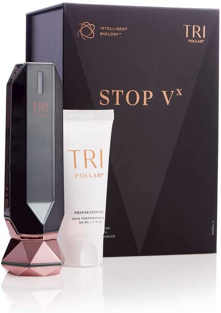 Tripollar Stop Vx - Radio Frequency Skin Tightening Machine Face and Neck - Professional Home RF Anti-Aging Device Face Lift Toning Wrinkle Removal Radiofrecuencia Facial - FDA Cleared